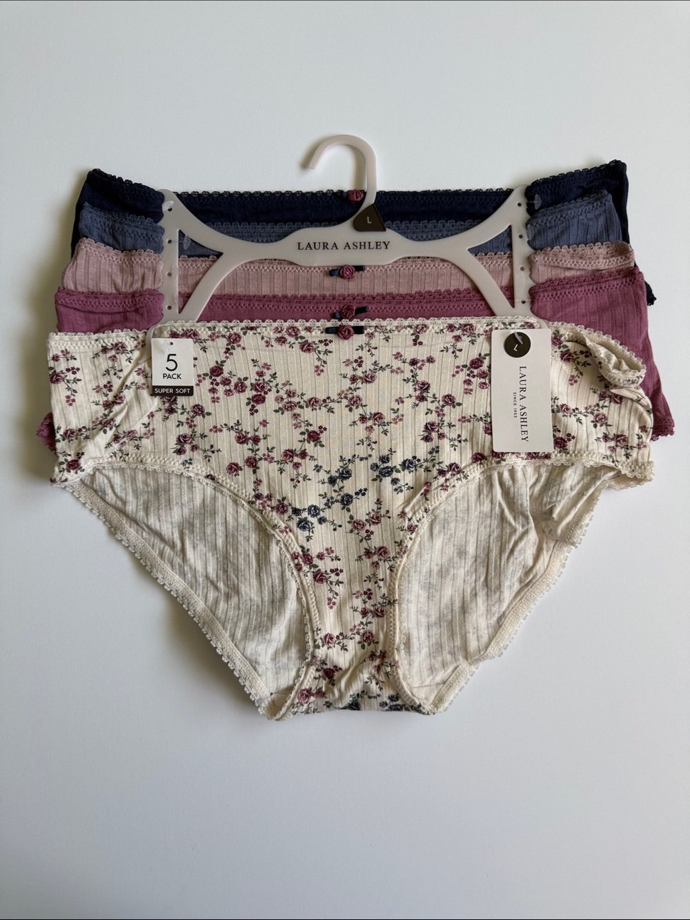 LAURA ASHLEY SUPER SOFT PANTIES SZ L NEW!